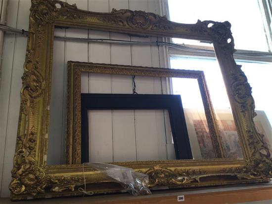 19th century giltwood and gesso picture frame